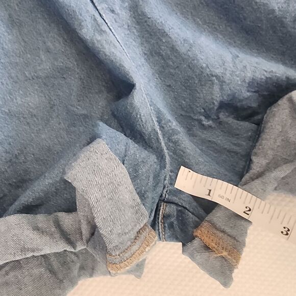 Zara Blue Denim Jumpsuit Romper shorts - Picture 7 of 10